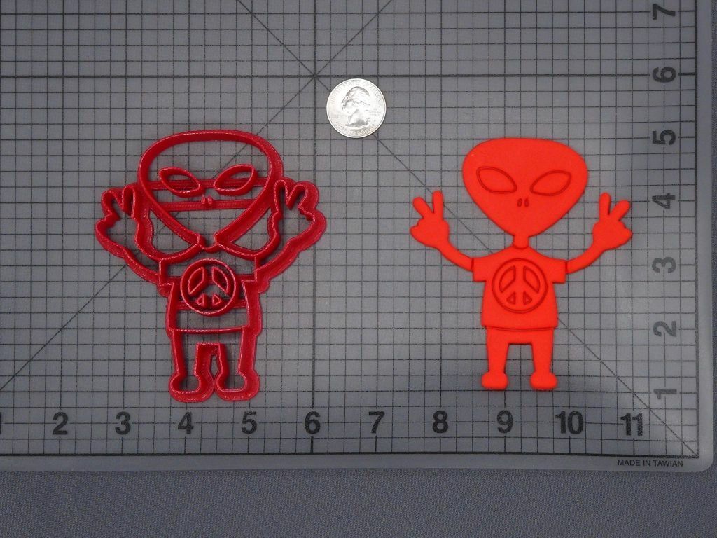 Alien Peace 266-H101 Cookie Cutter