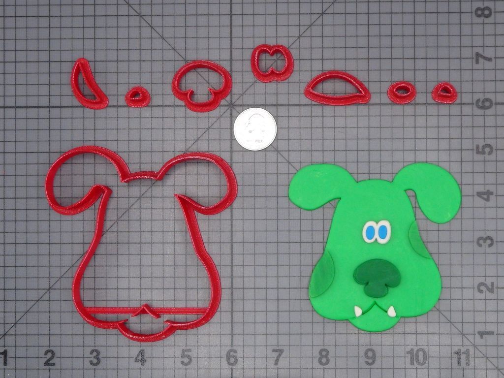 Blues Clues - Green Puppy Head 266-H222 Cookie Cutter Set