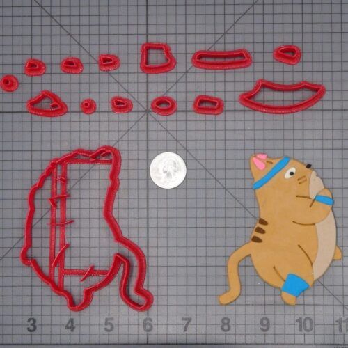 Cat Exercising 266-H184 Cookie Cutter Set