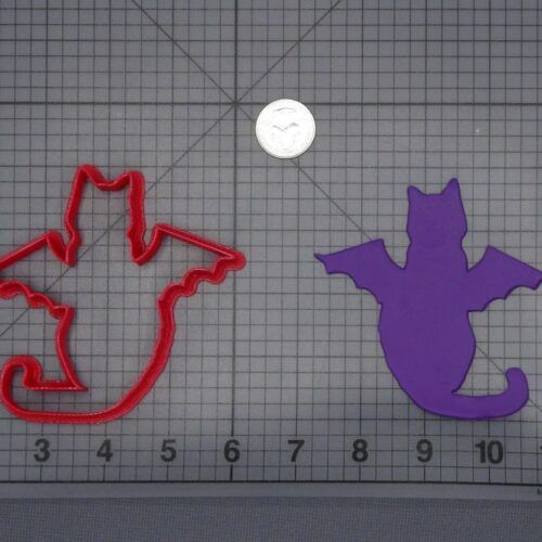 Cat with Bat Wings 266-H495 Cookie Cutter Silhouette