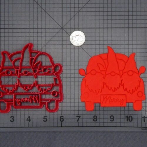 Christmas - Gnomes in Truck 266-H534 Cookie Cutter