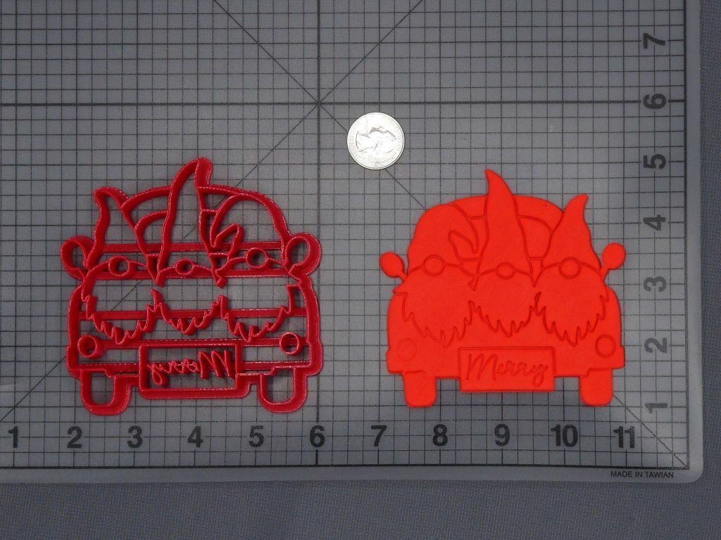 Christmas - Gnomes in Truck 266-H534 Cookie Cutter