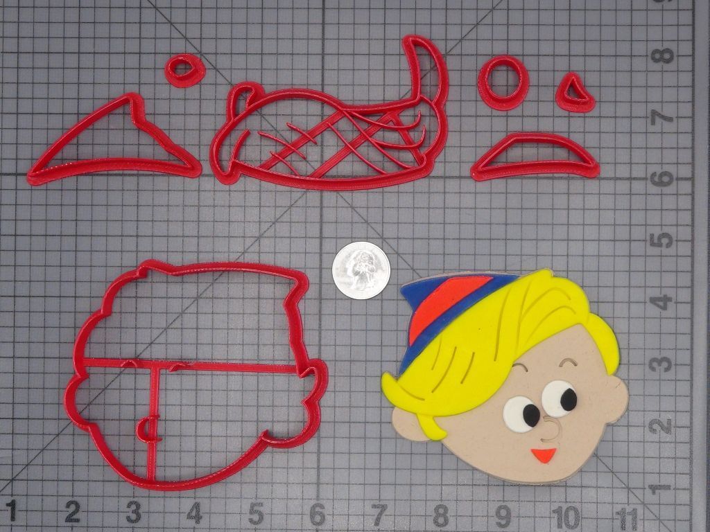 Christmas - Rudolph the Red Nosed Reindeer - Hermey the Elf Head 266-H717 Cookie Cutter Set