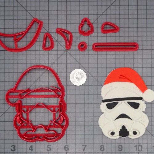 Christmas - Star Wars - Stormtrooper with Santa Hat 266-H710 Cookie Cutter Set