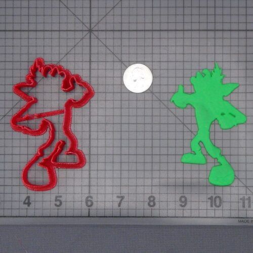 Crash Bandicoot Body 266-H319 Cookie Cutter Silhouette