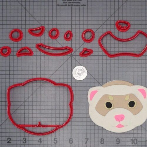 Ferret Head 266-H129 Cookie Cutter Set