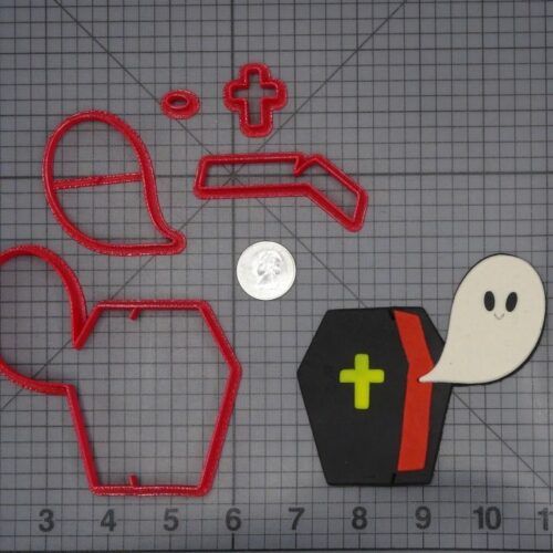 Halloween - Ghost with Coffin 266-H512 Cookie Cutter Set