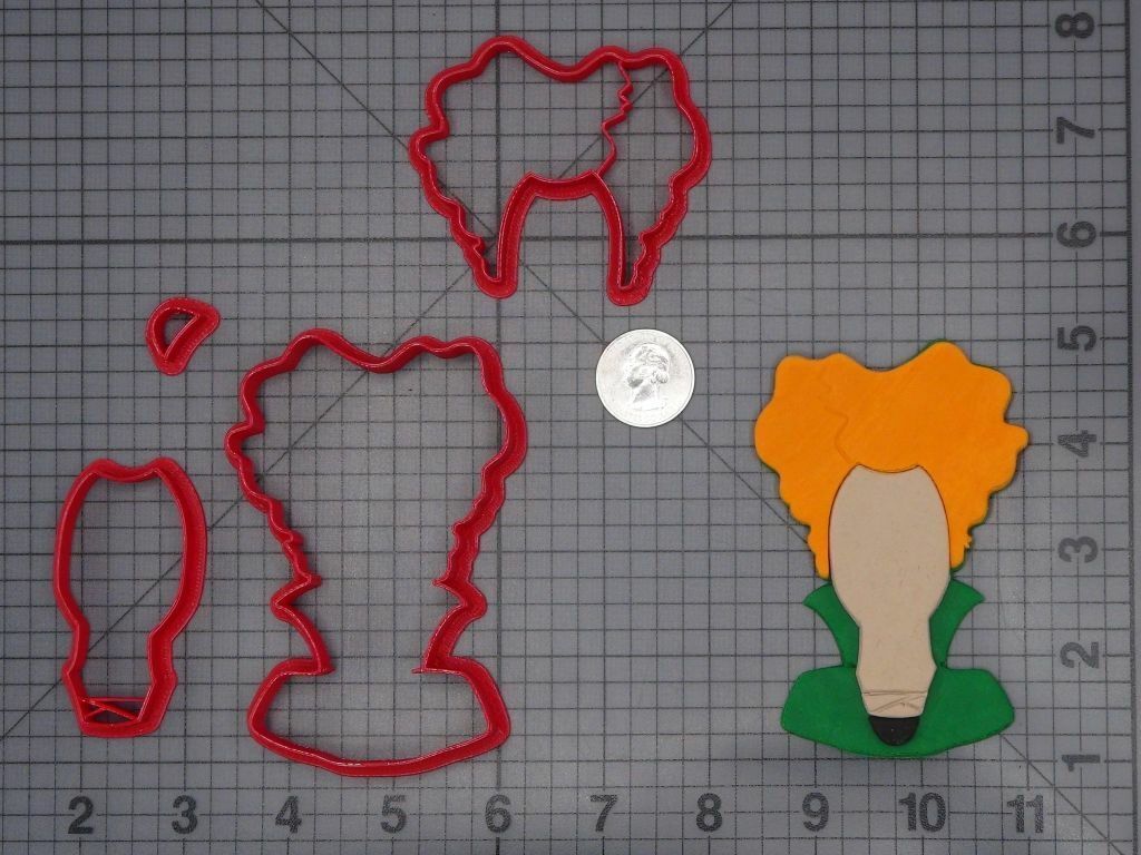 Halloween - Hocus Pocus - Winifred Head 266-H435 Cookie Cutter Set