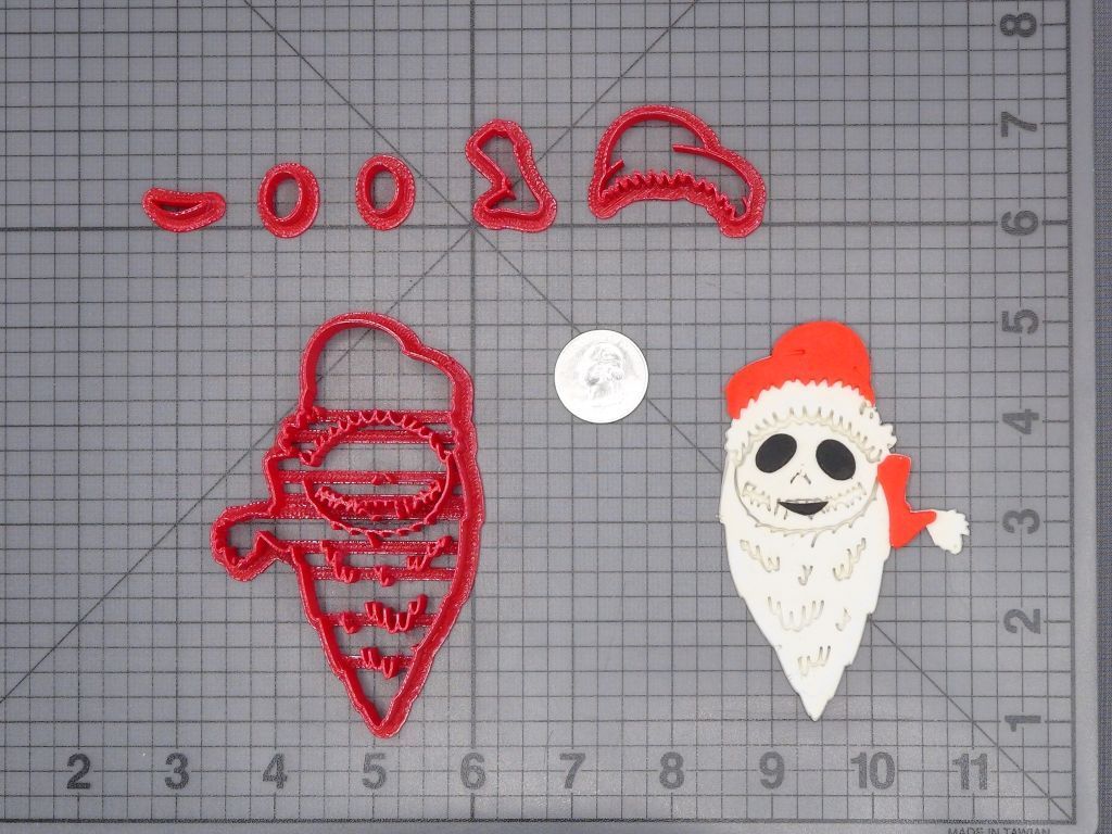 Halloween - Nightmare Before Christmas - Jack in Santa Hat 266-H521 Cookie Cutter Set