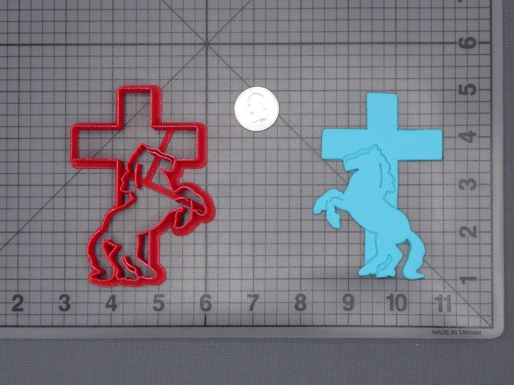 Horse and Cross 266-H316 Cookie Cutter