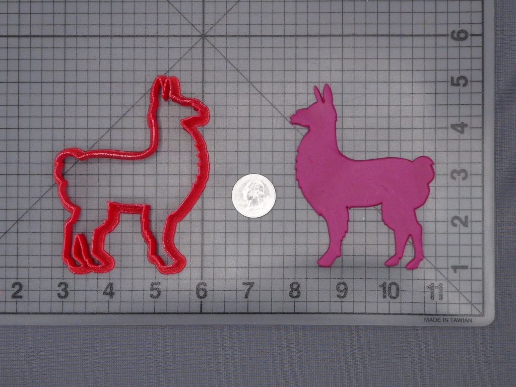 Llama Body 266-H350 Cookie Cutter Silhouette