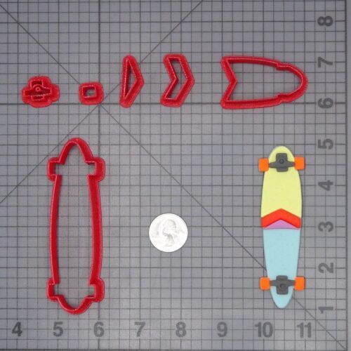 Longboard Skateboard 266-H097 Cookie Cutter Set