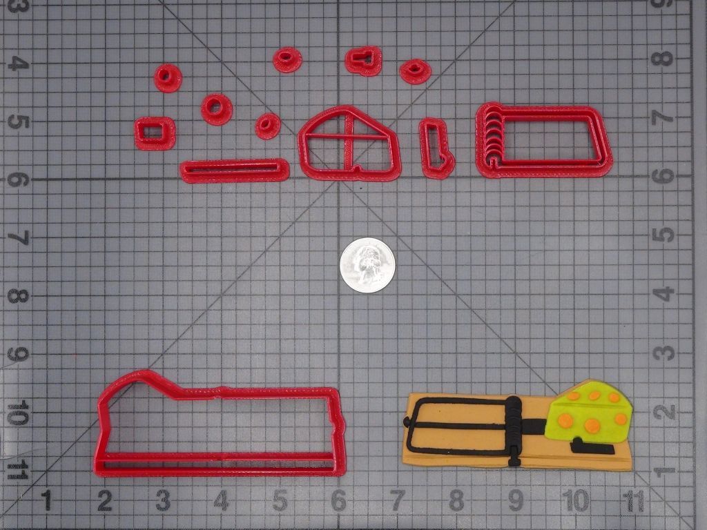 Mouse Trap with Cheese 266-H027 Cookie Cutter Set
