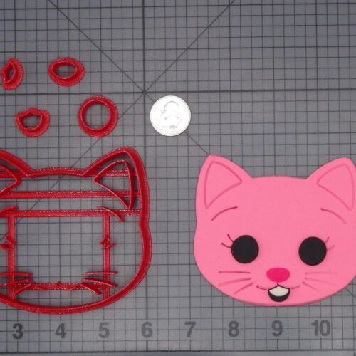 Plim Plim - Mei Li Cat Head 266-H476 Cookie Cutter Set