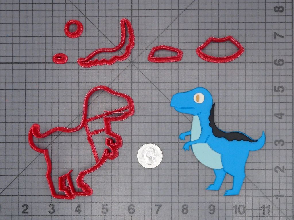 Raptor Dinosaur Body 266-H161 Cookie Cutter Set