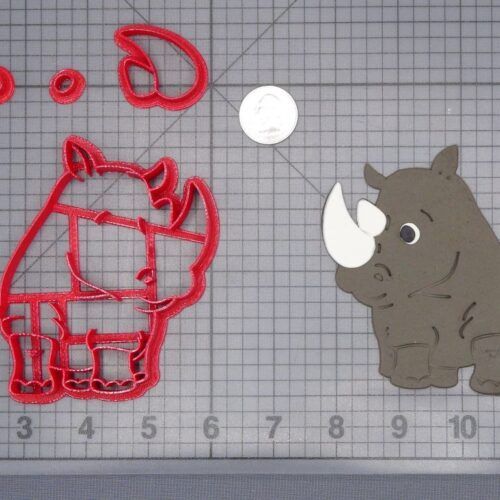 Rhinoceros Body 266-H445 Cookie Cutter Set