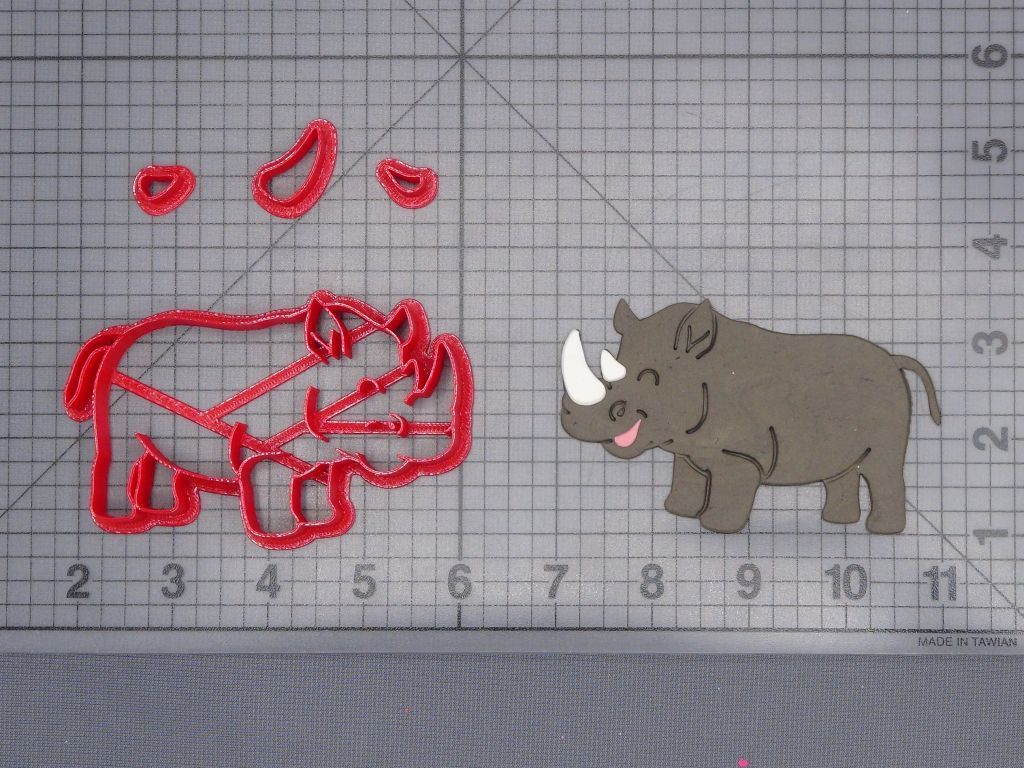 Rhinoceros Body 266-H473 Cookie Cutter Set