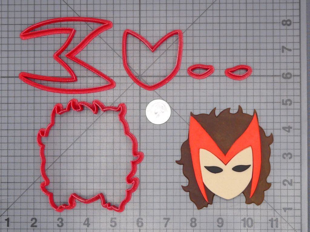 Scarlet Witch Head 266-H472 Cookie Cutter Set