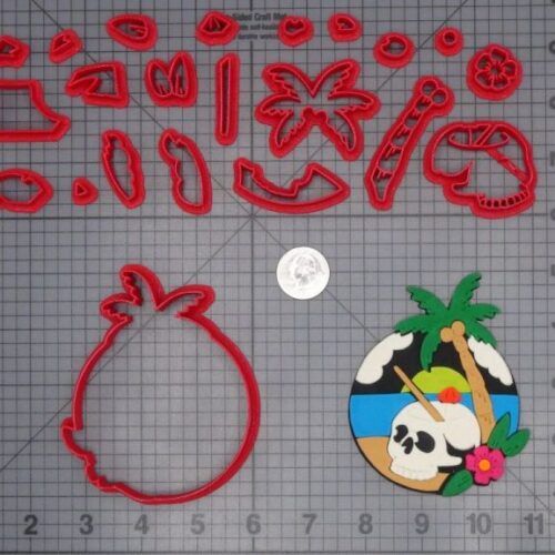 Skull On The Beach 266-H024 Cookie Cutter Set
