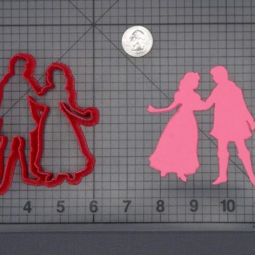 Snow White and the Seven Dwarfs - Snow White and Prince Florian 266-H461 Cookie Cutter Silhouette