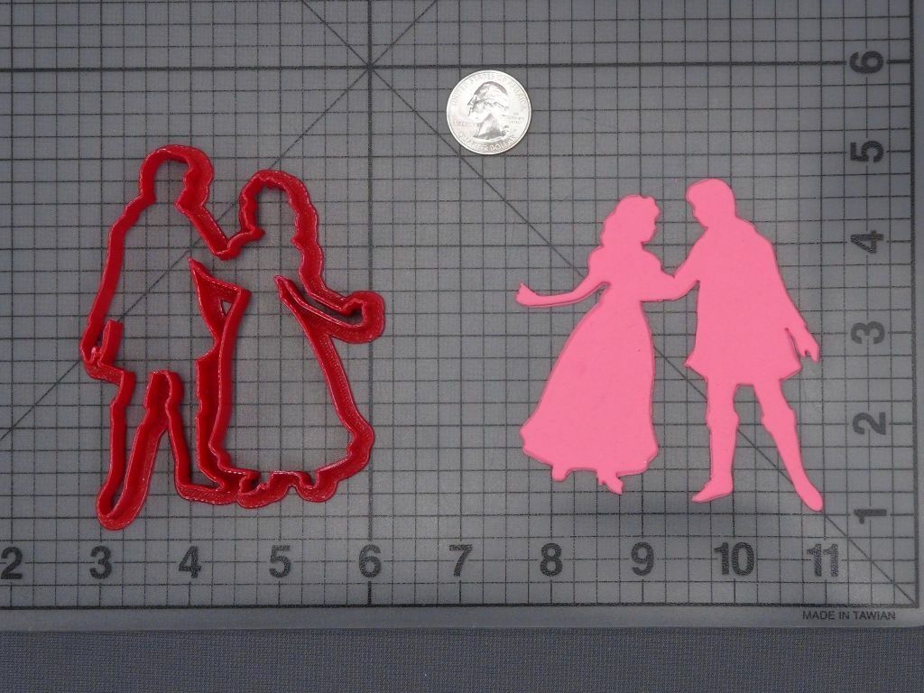 Snow White and the Seven Dwarfs - Snow White and Prince Florian 266-H461 Cookie Cutter Silhouette