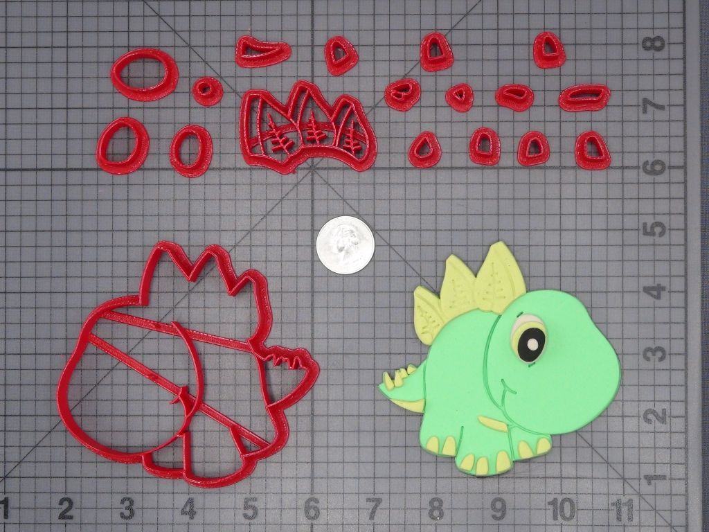 Stegosaurus Dinosaur Body 266-H185 Cookie Cutter Set
