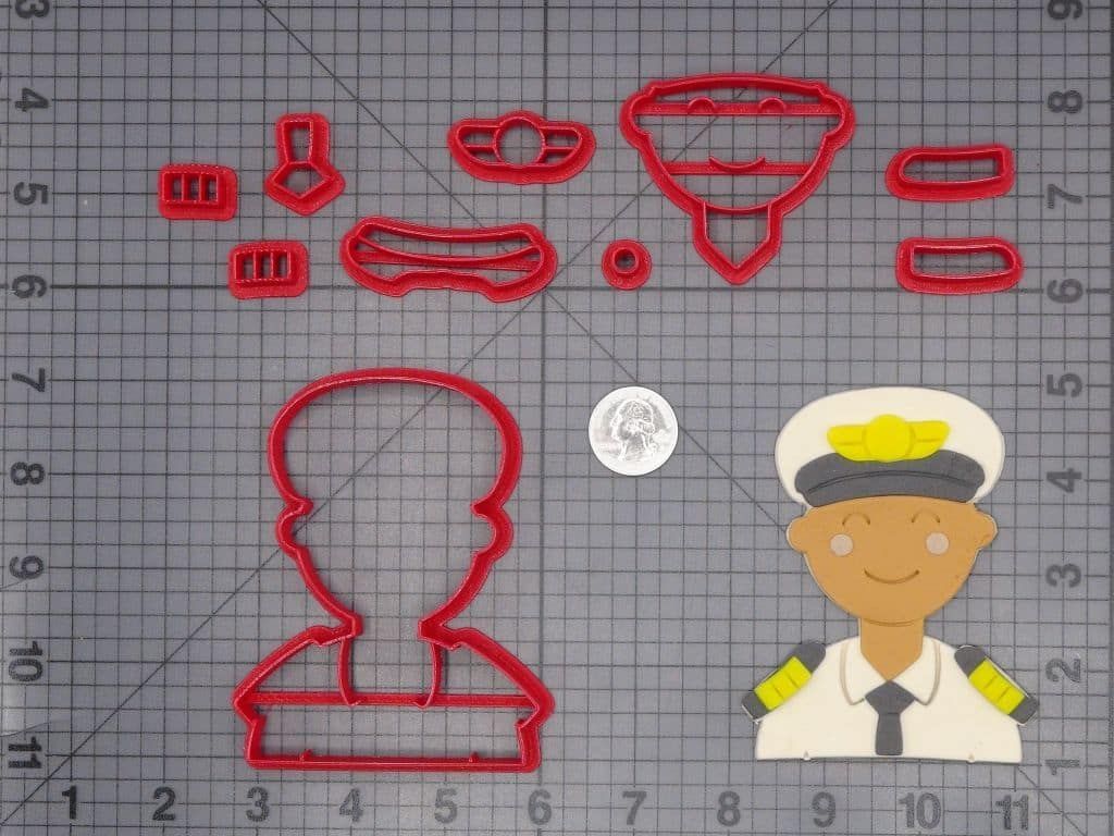 Airline Pilot 266-H183 Cookie Cutter Set