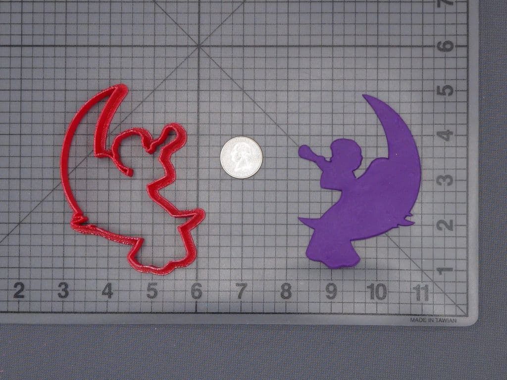 Angel on Moon 266-H735 Cookie Cutter Silhouette