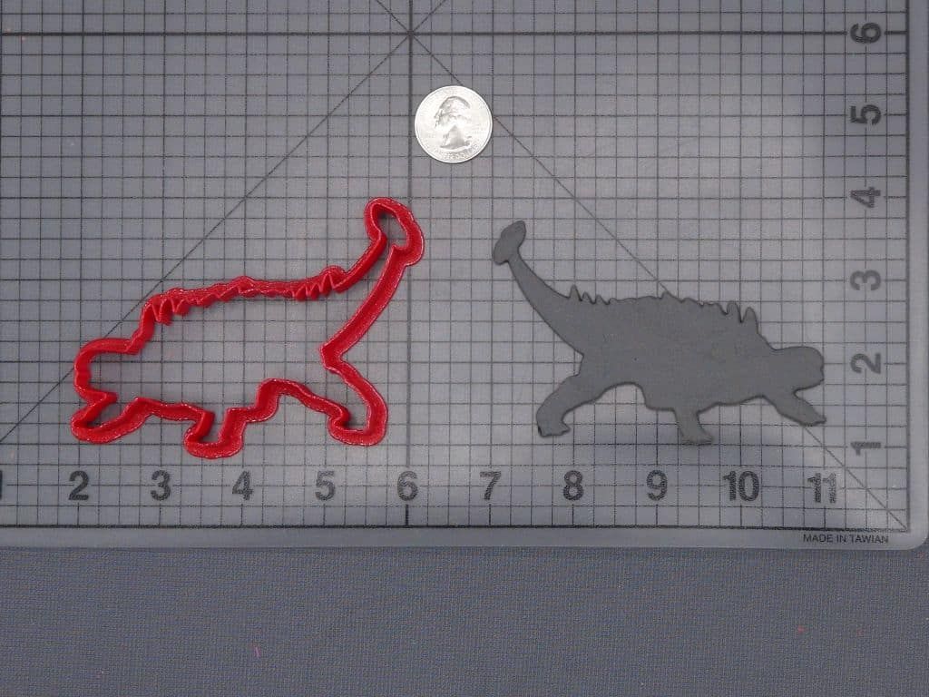 Ankylosaurus Dinosaur 266-H673 Cookie Cutter Silhouette