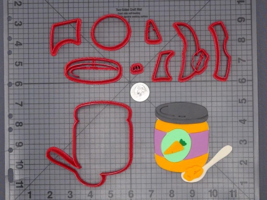 Baby Food with Spoon 266-H258 Cookie Cutter Set