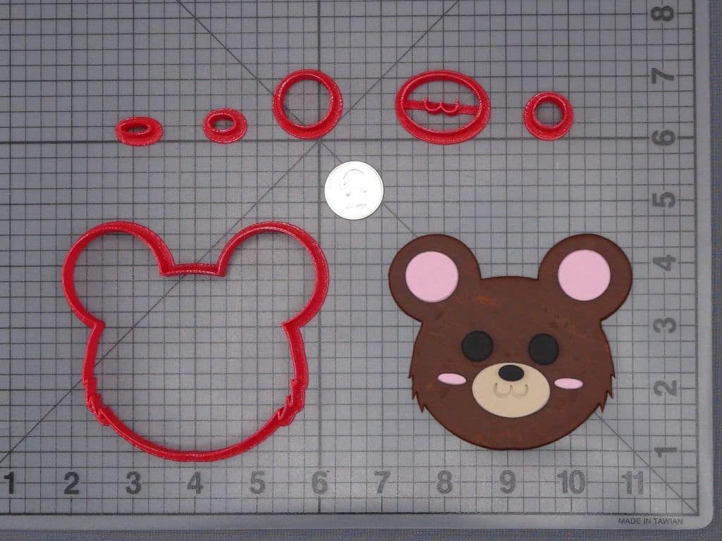 Bear Head 266-H259 Cookie Cutter Set