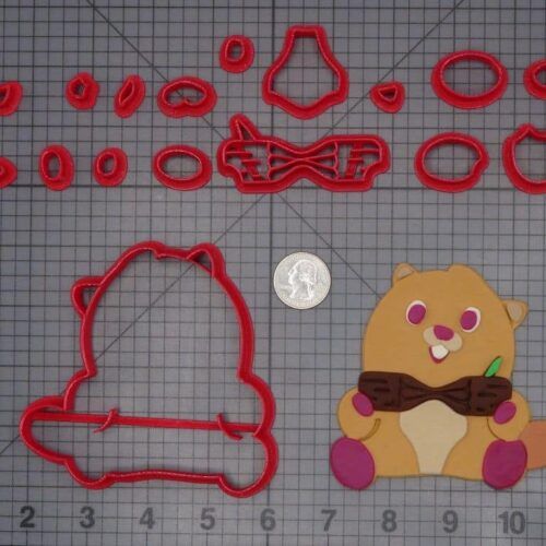 Beaver with Log Body 266-H125 Cookie Cutter Set