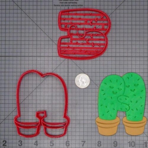 Cactus Hugs 266-H358 Cookie Cutter Set