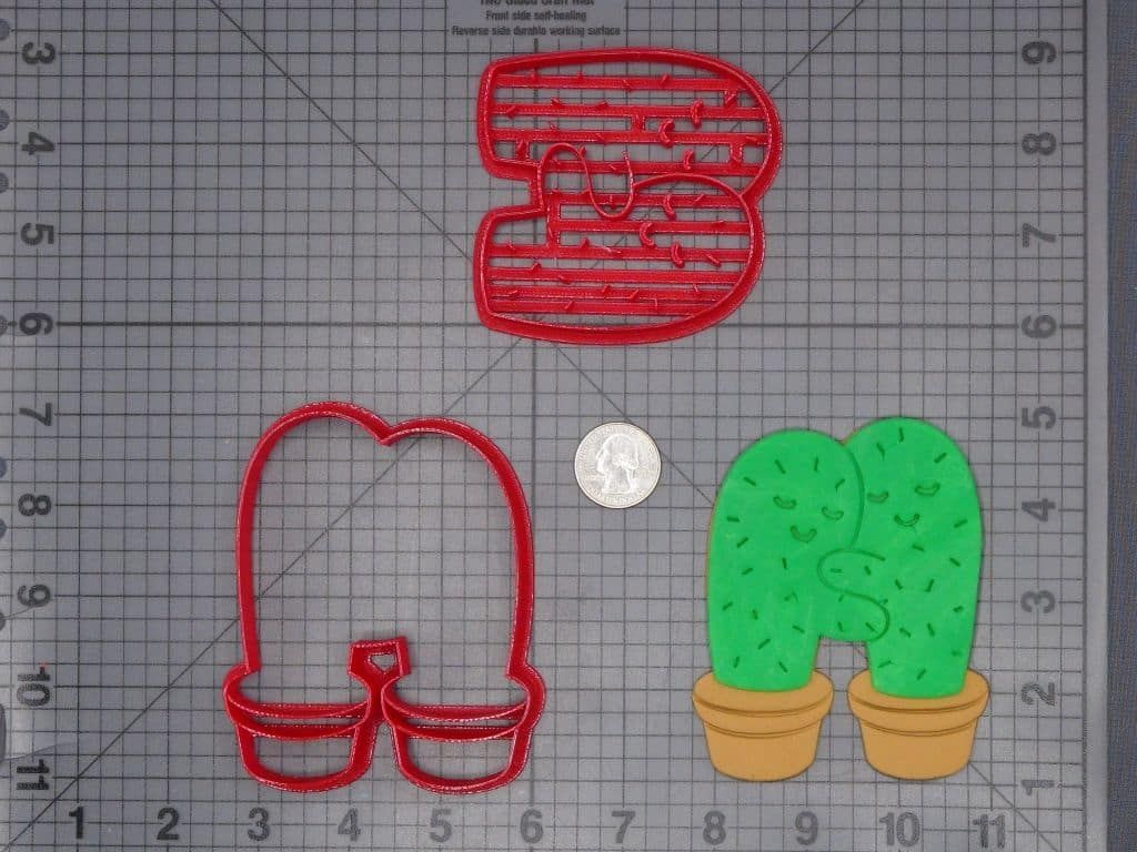 Cactus Hugs 266-H358 Cookie Cutter Set