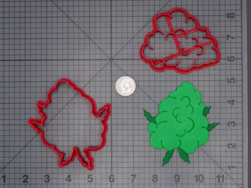 Cannabis Flower Nug 266-H557 Cookie Cutter Set