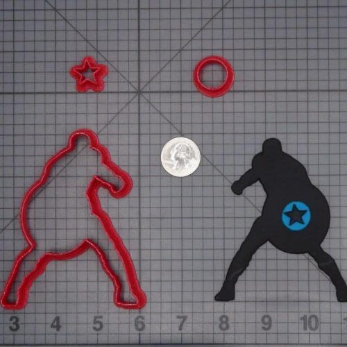 Captain America with Shield 266-H683 Cookie Cutter Set
