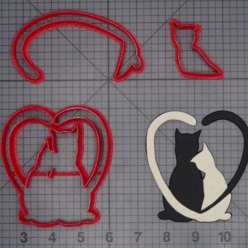 Cat Heart 266-H587 Cookie Cutter Set