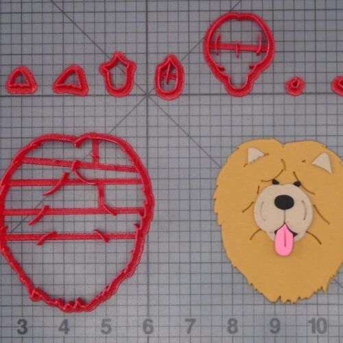Chow Chow Dog Head 266-H262 Cookie Cutter Set