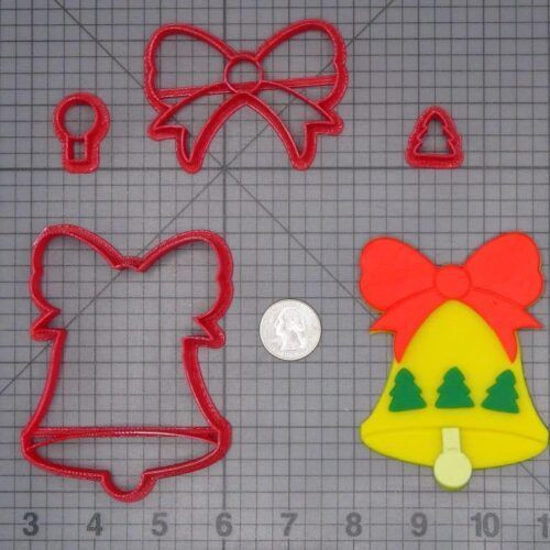 Christmas - Bell with Bow 266-H734 Cookie Cutter Set
