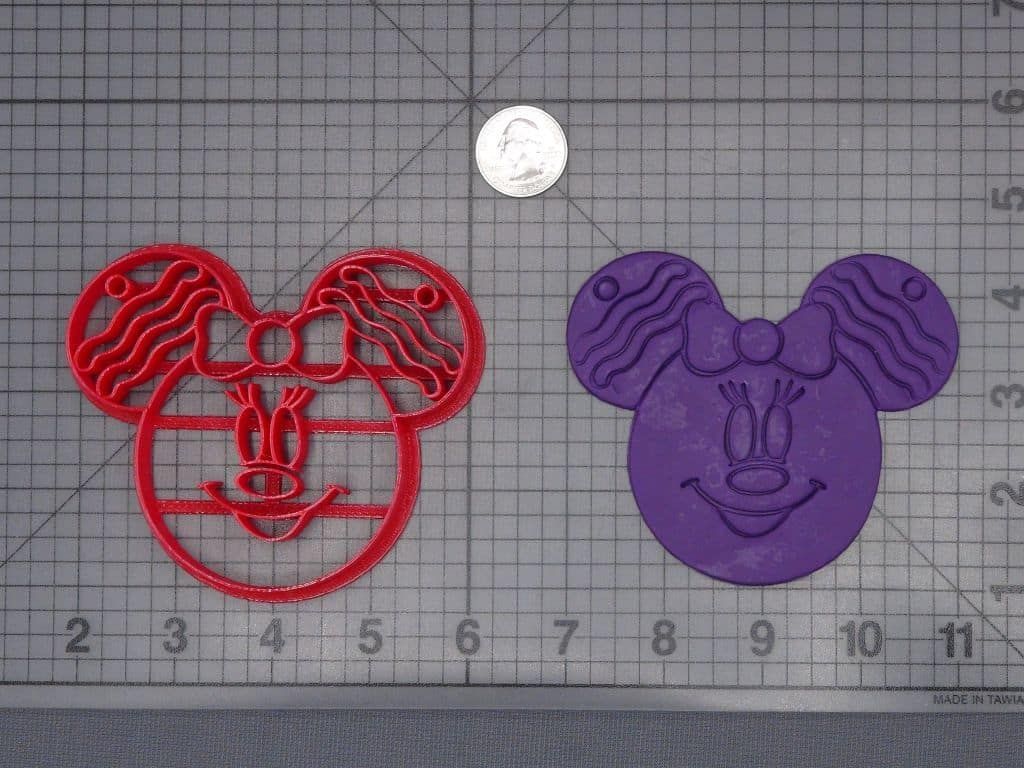 Christmas - Disney Ears - Minnie Mouse Gingerbread Head 266-H779 Cookie Cutter