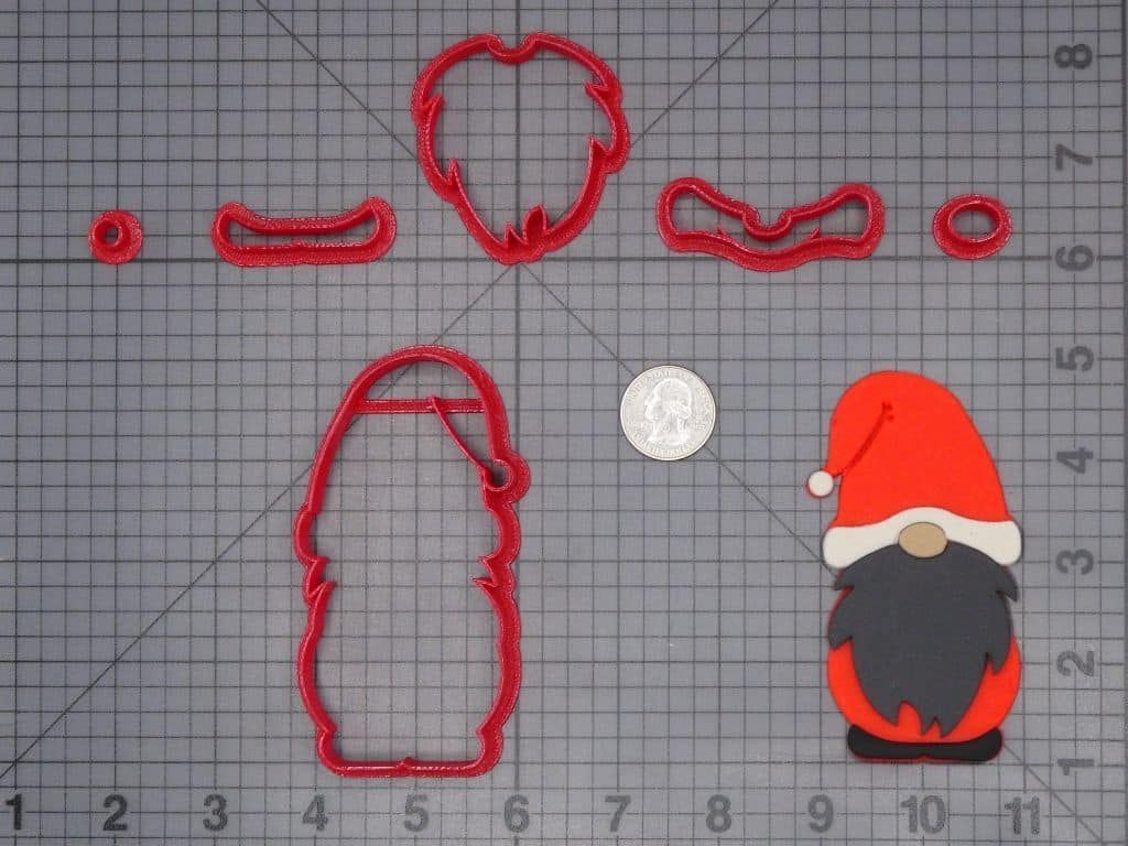 Christmas - Gnome Santa 266-H725 Cookie Cutter Set