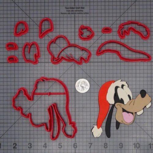 Christmas - Goofy with Santa Hat 266-H728 Cookie Cutter Set