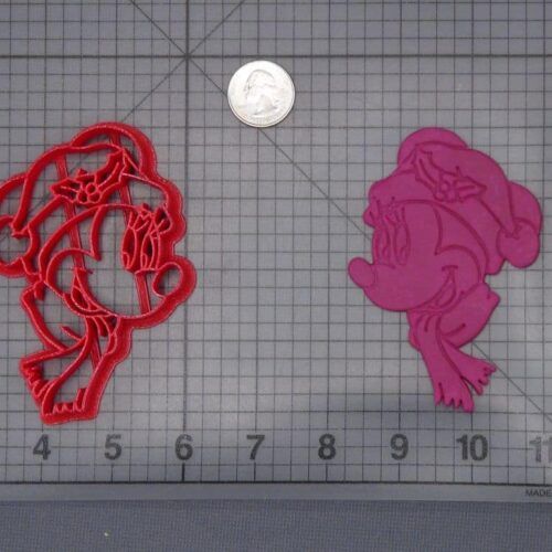 Christmas - Minnie Mouse in Santa Hat Head 266-H709 Cookie Cutter