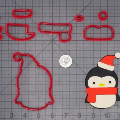 Christmas - Penguin with Santa Hat 266-H723 Cookie Cutter Set