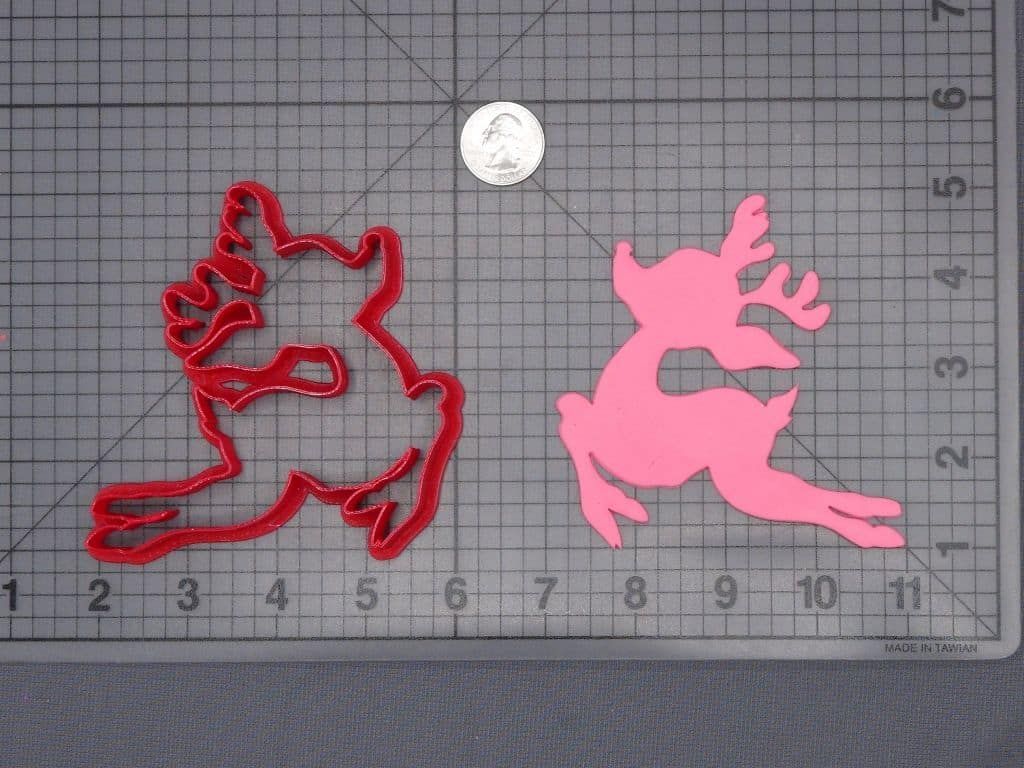 Christmas - Reindeer Body 266-H773 Cookie Cutter Silhouette