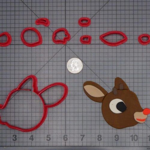 Christmas - Rudolph the Red Nosed Reindeer - Rudolph Head 266-H787 Cookie Cutter Set