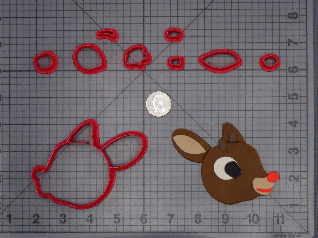 Christmas - Rudolph the Red Nosed Reindeer - Rudolph Head 266-H787 Cookie Cutter Set