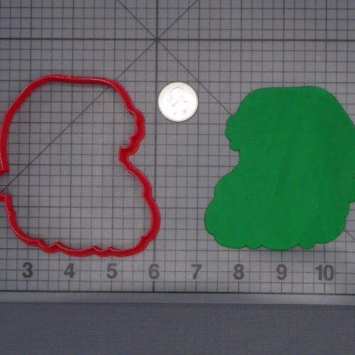 Christmas - Santa Claus Head 266-I123 Cookie Cutter Silhouette