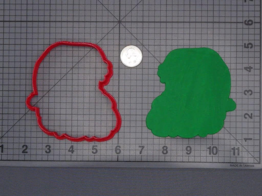 Christmas - Santa Claus Head 266-I123 Cookie Cutter Silhouette