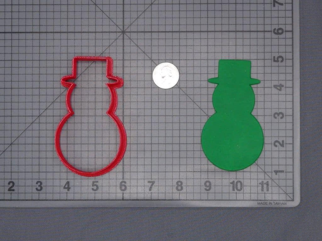 Christmas - Snowman with Hat 266-H770 Cookie Cutter Silhouette